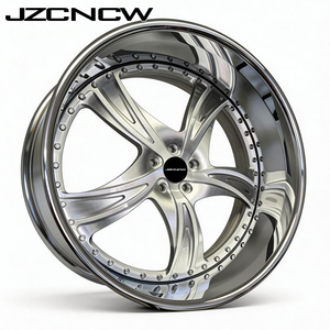 JZCNCW Juego de 3 Ruedas de 28 Pulgadas con Borde Profundo, Forjadas, 5x114.3 5x112 75x139.7 6x139.7mm, para 7 Q7 Q8 LX / GX F-150 RAM 1500 - Product Image 1