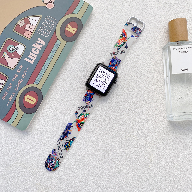 apple watch band printed sunflower