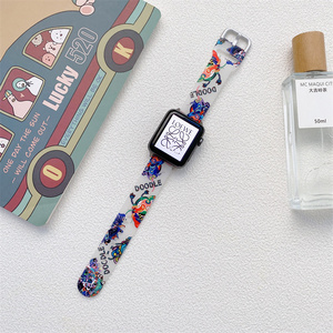 <span class=keywords><strong>Correa</strong></span> de silicona transparente con estampado Floral <span class=keywords><strong>Para</strong></span> <span class=keywords><strong>Apple</strong></span> <span class=keywords><strong>Watch</strong></span>, banda de reloj de sublimación <span class=keywords><strong>Para</strong></span> <span class=keywords><strong>Apple</strong></span> <span class=keywords><strong>Watch</strong></span> Series <span class=keywords><strong>8</strong></span> 7 6 5 41mm 45mm - Product Image 4