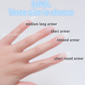 100 pièces/boîte, pointes d'ongles en gel souple transparentes, couverture complète, faux ongles artificiels pour extension d'ongles, manucure en salon, bricolage - Product Image 4