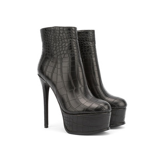 <span class=keywords><strong>Botas</strong></span> De fiesta para Mujer, botines sexys De tacón alto De aguja con plataforma y punta redonda, novedad De 2022 - Product Image 1