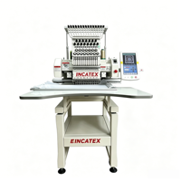 Machine à broder informatisée à tête unique et 15 aiguilles avec grande zone de broderie pour la broderie de produits finis vestimentaires