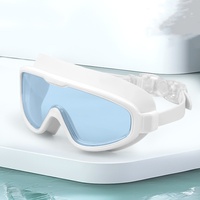 Lunettes de natation pour adultes, étanches, anti-buée, protection UV, verres en verre trempé pour hommes et femmes avec correction de la myopie