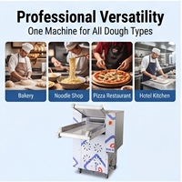 Machine à pâte automatique multifonctionnelle Anzhan, moteur haute puissance 3000W, capacité 150kg/h, pizza, pita, pain plat, nouilles