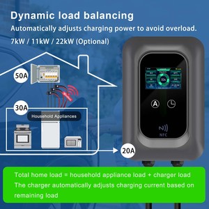 Batterie résidentielle de type 2 11 <span class=keywords><strong>kW</strong></span> pour maison, <span class=keywords><strong>Wallbox</strong></span> avec équilibrage dynamique de charge <span class=keywords><strong>7</strong></span> <span class=keywords><strong>kW</strong></span> pour chargeur EV <span class=keywords><strong>7</strong></span> <span class=keywords><strong>kW</strong></span> - Product Image 2