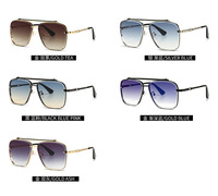Lunettes de soleil Gold Navigator à double pont pour hommes et femmes, verres dégradés marron, branches fendues, protection UV400, idéales pour la conduite quotidienne