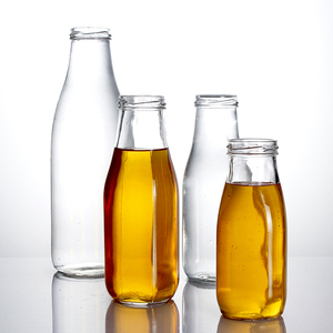 Cao Cấp Tái Sử Dụng 250Ml 330Ml 500Ml Thủ Công Thiết Kế Cho Đồ Uống Mứt Lưu Trữ Rõ Ràng Chai Thủy Tinh - Product Image 4