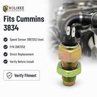 Capteur de vitesse moteur 3967252 3834N-010, tachymètre magnétique, compatible avec les moteurs Cummins 6CT, pièces de rechange pour excavatrices