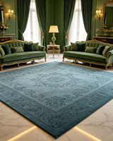 Luxuriöser Teppich im Dubai-Stil Vintage Persisches Muster Bodenteppich