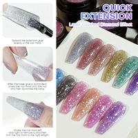 Magic Cube Flash pour ongles en gel dur scintillant OEM ODM sans HEMA végétalien écologique non toxique fournitures en gros