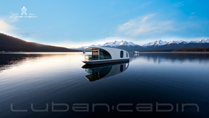 Casa flotante prefabricada <span class=keywords><strong>FH90</strong></span>, cápsula acuática auto-flotante con panel resistente a la corrosión para lagos, costas y complejos ecológicos. - Product Image 4