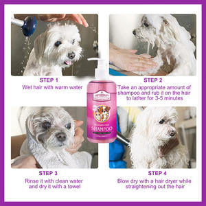 Shampoo et revitalisant pour chiens et chats, hydratant, démêlant pour chiens, élimine les nœuds, <span class=keywords><strong>odeur</strong></span> fraîche, doux pour les peaux sensibles, outil de bain pour animaux de compagnie - Product Image 5