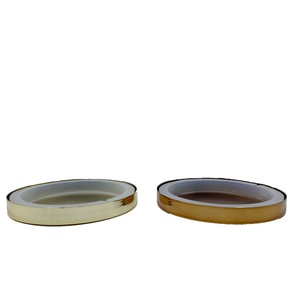 Tarro de Almacenamiento de Acero Inoxidable con Tapa Metálica Electrochapada, Tarro de Vidrio para Velas con Tapa Sellada - Product Image 4