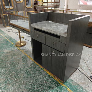 Mostrador de exhibición de joyería de Metal de nuevo diseño, banco de trabajo de vidrio de arco, vitrina de joyería de lujo - Product Image 4