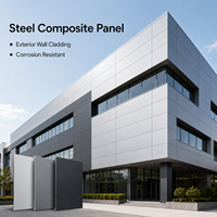 Panneau composite en acier galvanisé ignifuge A2 de 0,5 mm, isolation acoustique et thermique pour cloison intérieure de bureau