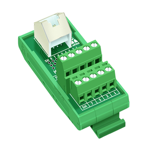 RJ45 femelle avec blindage pour visser le bornier <span class=keywords><strong>RJ</strong></span>-<span class=keywords><strong>45</strong></span> carte de dérivation adaptateur de séparateur de montage sur Rail <span class=keywords><strong>Din</strong></span> - Product Image 2