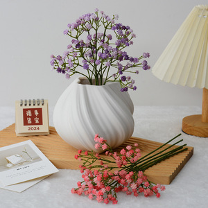 Fleur artificielle Laixing en caoutchouc souple, type Souffle de Bébé, pour décoration de mariage, variété mixte, moulage par injection - Product Image 3