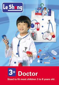 Born Toys Premium Pompier Police Doctor Costumes Age 3-7 Kids Dress-Up Role Play Set - Product Image 6