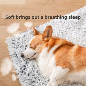 Luxurious Modern Plush Pet Bed Pet <b>Mat</b> with Orthopedic Memory Foam and Washable Cover for Large Dogs to Keep Warm in Winter - Product Image 2