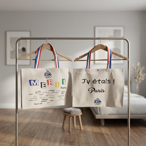 Custom Organic Cotton Canvas Tote <b>Bag</b> with <b>Drawstring</b> – <b>Large</b> Capacity Foldable Reusable Shopping & Grocery Carry <b>Bag</b> - Product Image 3