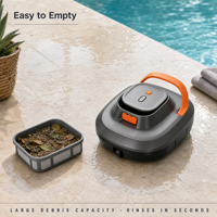 Nettoyeur de piscine robotisé sans fil OEM ODM, logo personnalisé, marque privée, MOQ 100 unités, échantillonnage en 7 jours, CE RoHS FCC pour les propriétaires de marques