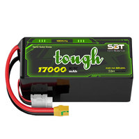 Высокопроизводительный твердотельный LiPo аккумулятор для дронов 14S 51.8V 17Ah 17000mAh 3C/5C, высокая плотность 400 Втч/кг, длительное время полета, аккумуляторный блок для БПЛА
