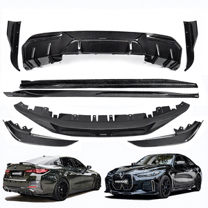 Kit Carrozzeria YICKU SQ Style in Fibra di Carbonio Secca per <span class=keywords><strong>BMW</strong></span> <span class=keywords><strong>I4</strong></span> 2022+ - Upgrade Labbro Anteriore, Minigonne Laterali, Spoiler, Diffusore Posteriore - Product Image 1