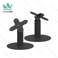 LST11B-B Stand Tablet POS Akrilik Anti Maling untuk Meja Kasir, Kios Meja untuk iPad, Stand Display Tablet Android