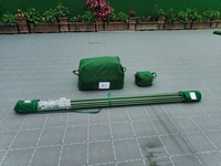 Meilleure Grande Tente Safari de Luxe en Toile Oxford Vert Olive Quatre Saisons, Imperméable en PVC, Camouflage, pour Hébergement Extérieur 10x5m