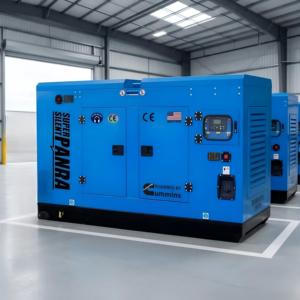High-<b>power</b> three-phase diesel <b>generator</b> 200kVA 160kW water-cooled, silent type industrial <b>generator</b> set - Product Image 2