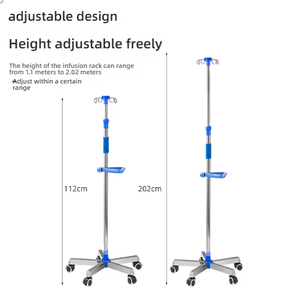 حامل محاليل متنقل من البلاستيك ABS مع لوحة مضخة وعمود للمحاليل، متوفر بالجملة من المصنع - Product Image 4