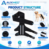 Attelle réglable pour pattes arrière de chien, stabilisateur pour blessures au ligament croisé antérieur et post-chirurgie