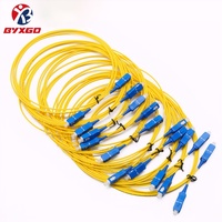 Cordon de brassage optique OEM en gros LSZH FTTH, monomode LC SC UPC APC 1m 2m 3m, câble de brassage de fibre optique SM pour réseau