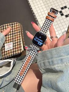 Correa de Cuero con Diseño de Nudo, Temática de Invierno y Navidad, Ligera y Ajustable para Reloj S9/S10 - Product Image 4