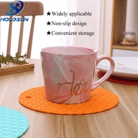 Tapis de table décoratif antidérapant en silicone de qualité alimentaire, couleur personnalisée, pour la cuisine.