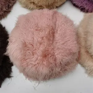 Newborn Baby Photography Props Real Genuine Soft Fluffy Natural Curly Mongolian Round Sheepskins