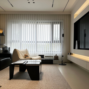 Dream <strong>Curtain</strong> Smart Modern Electric Blind Rechargeable <strong>Motor</strong> Vertical Blinds Plain Art Deco French Window Living Room Office - Product Image 2