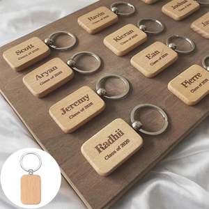 Portachiavi in Legno di Faggio Personalizzato Runwood con Incisione Laser e Stampa, Piccoli Regali Creativi per Uso Promozionale - Product Image 3