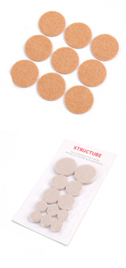 Coussinets en feutre adhésifs ronds pour meubles en vrac auto-adhésifs Coussin en feutre adhésif auto-adhésif Jambe <span class=keywords><strong>de</strong></span> <span class=keywords><strong>chaise</strong></span> en caoutchouc mince pour meubles - Product Image 2