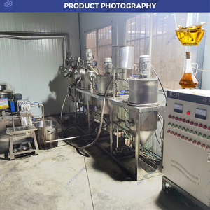 Petite machine de raffinerie d'huile Prix de gros Presse à huile d'arachide de palme et de soja Nouveau réservoir d'extraction pour le raffinage du pétrole à petite échelle - Product Image 5