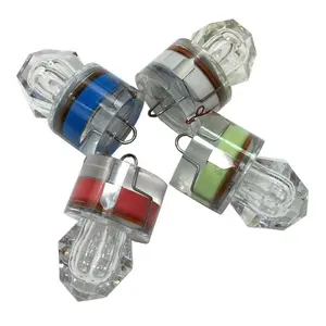 LED balıkçılık cazibesi derin bırak sualtı elmas Flash balıkçı ışığı kalamar Strobe yem yem