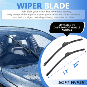 Balais d'essuie-glace universels souples en caoutchouc naturel sans armature pour la plupart des modèles de voitures, vente en gros usine - Product Image 3