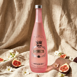 Botella de Vidrio para Bebidas de 330ml, 500ml, 750ml, Color <span class=keywords><strong>Rosa</strong></span> Elegante, con Logotipo Personalizado, para Agua Mineral y Refrescos, con Corcho - Product Image 1