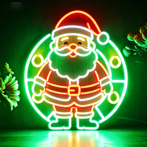 Lumières néon commerciales de Noël personnalisées, panneaux LED en cristal avec indice de protection IP67 - Product Image 1