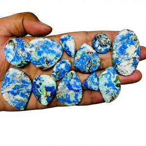 Azurite Turquoise Cabochon de pierres précieuses en vrac en gros disponible meilleure forme de mélange naturel de haute qualité toutes les tailles pour faire l'histoire - Product Image 1