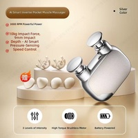 Pistolet de massage portable à double tête de poche en plastique (600 mAh) avec massage haute performance alimenté par batterie pour usage extérieur et au bureau