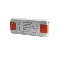 Transformateur d'alimentation LED en plastique ultra-mince IP20 8W 10W 12W, sortie CC 12V 24V, entrée CA 110V 220V pour module