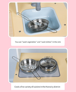 Commiki trẻ em bằng gỗ đơn giản nhà bếp lớn mẫu giáo mô phỏng đồ dùng nhà bếp đặt bé nấu ăn đồ chơi quan tâm - Product Image 4