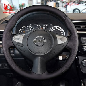 Housse de <span class=keywords><strong>volant</strong></span> de voiture en simili <span class=keywords><strong>cuir</strong></span> personnalisée à faire soi-même pour Nissan 370Z Nismo Roadster Concept Black Edition - Product Image 6