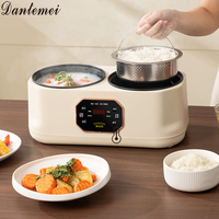 Casserole électrique multifonctionnelle antiadhésive portable de 3,4 L pour la maison intelligente avec cuiseur vapeur